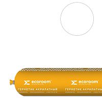 Герметик Ecoroom AS-16 PRO, 600 мл, белый, для деревянного строения, файл-пакет – ТСК Дипломат